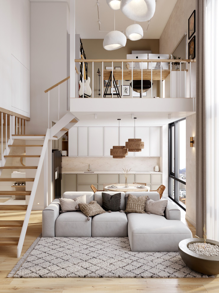 Двухуровневая квартира в стиле "ваби-саби". ЖК Событие