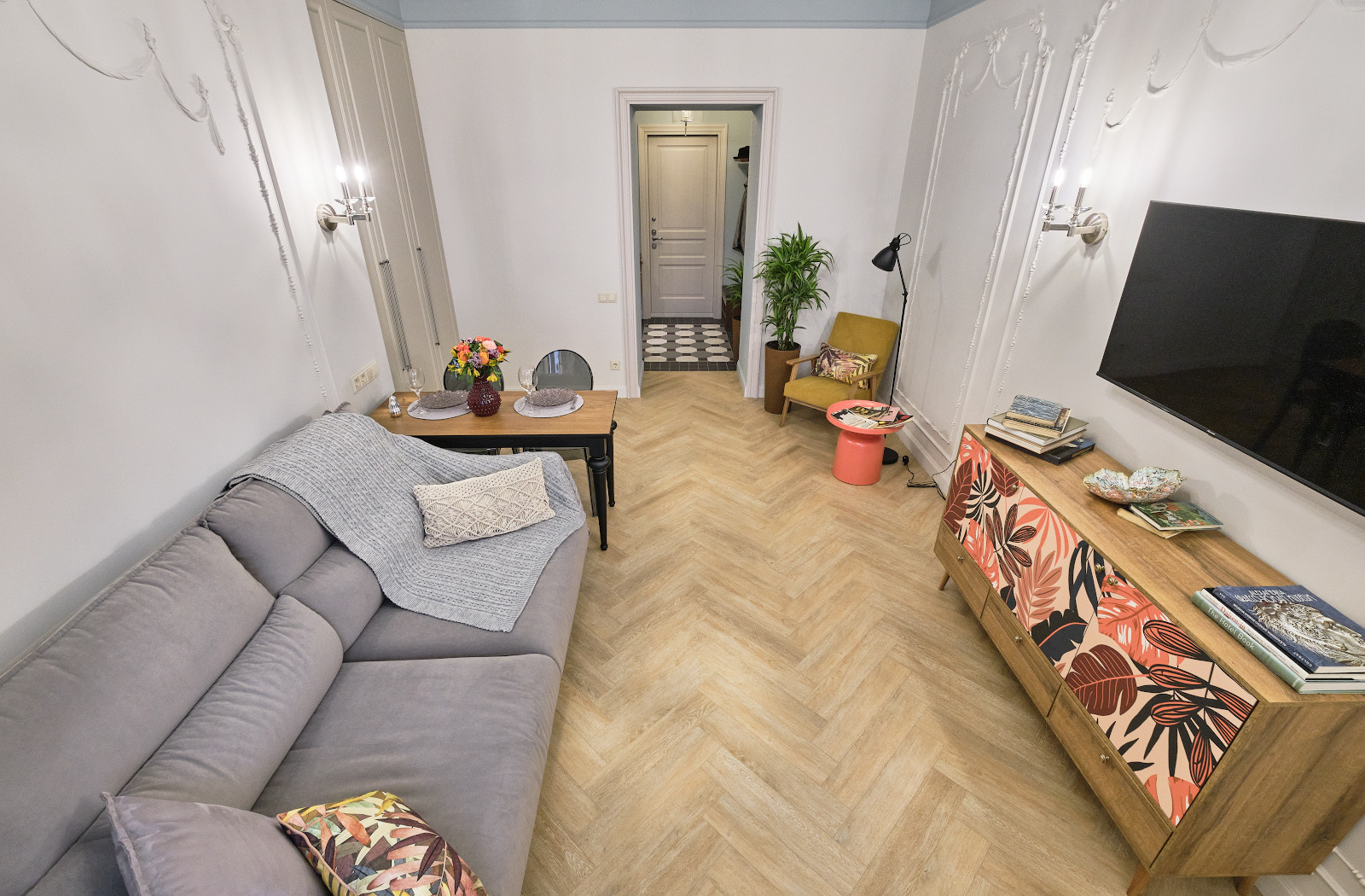 Интерьерная съёмка квартиры в сталинке на Кутузовском проспекте(Москва)