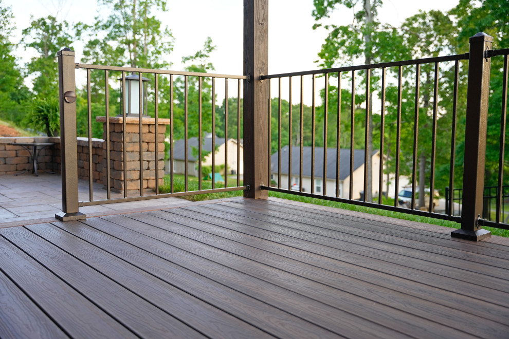 Ridge Premium Color Combination Deck with S110 Steel Railing Traditional Deck Other by