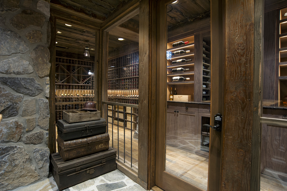 Suncadia Custom Home - Rustic - Wine Cellar - Seattle - by Swiftwater ...