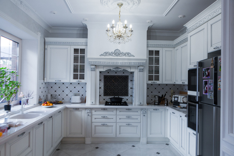 Примеры работ - белоснежная кухня