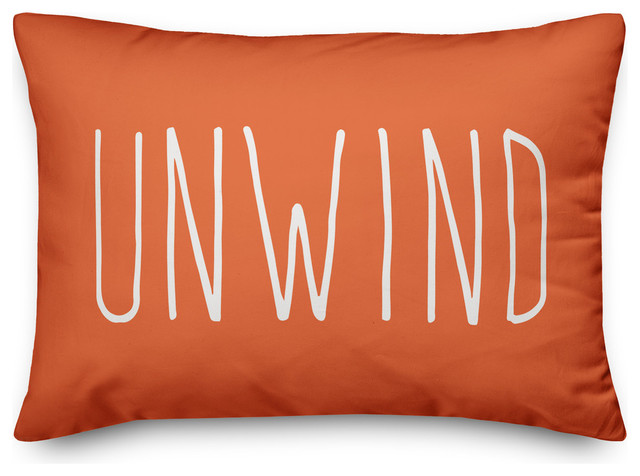 orange lumbar outdoor pillows