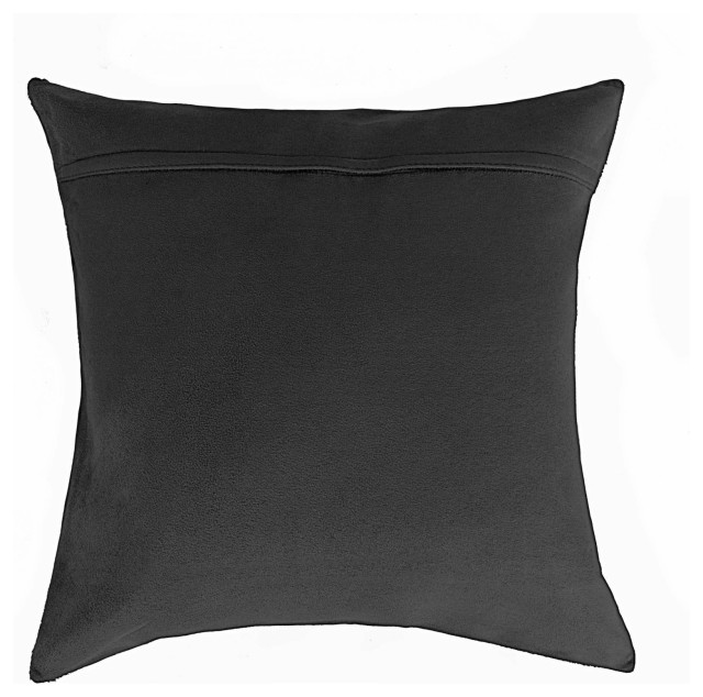 18"x18"x5" Black and White Pillow, Set of 2 Transitional Decorative