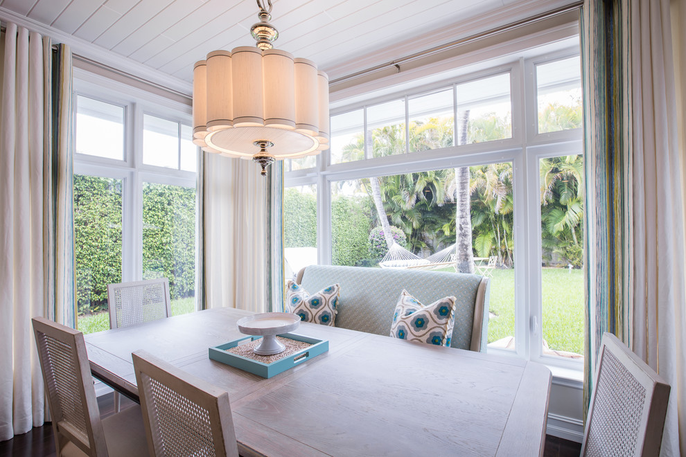 Example of a transitional kitchen design in Miami