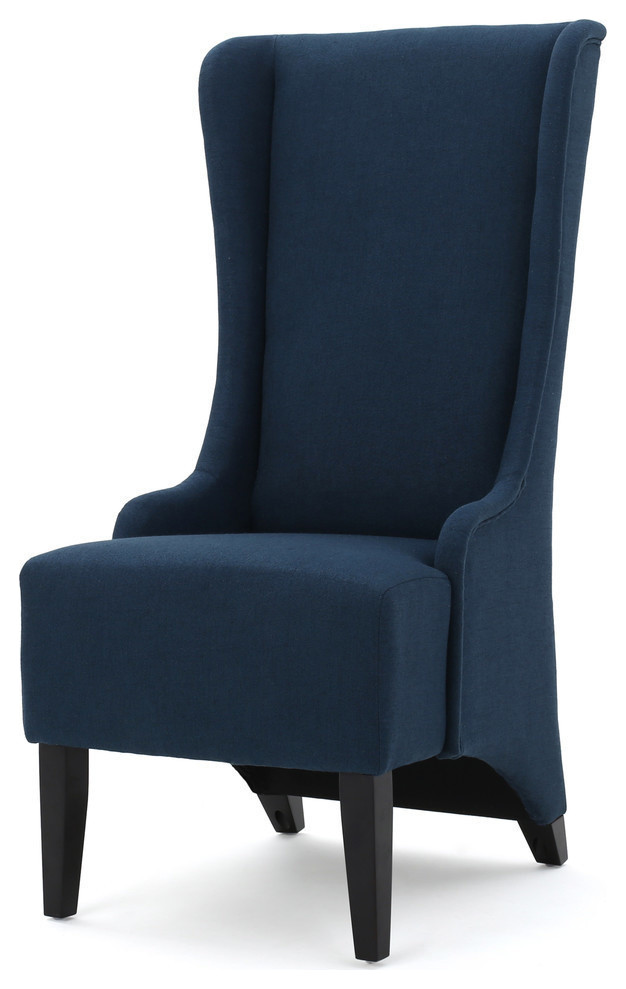 GDF Studio Sheldon Traditional Design High Back Fabric Dining Chair