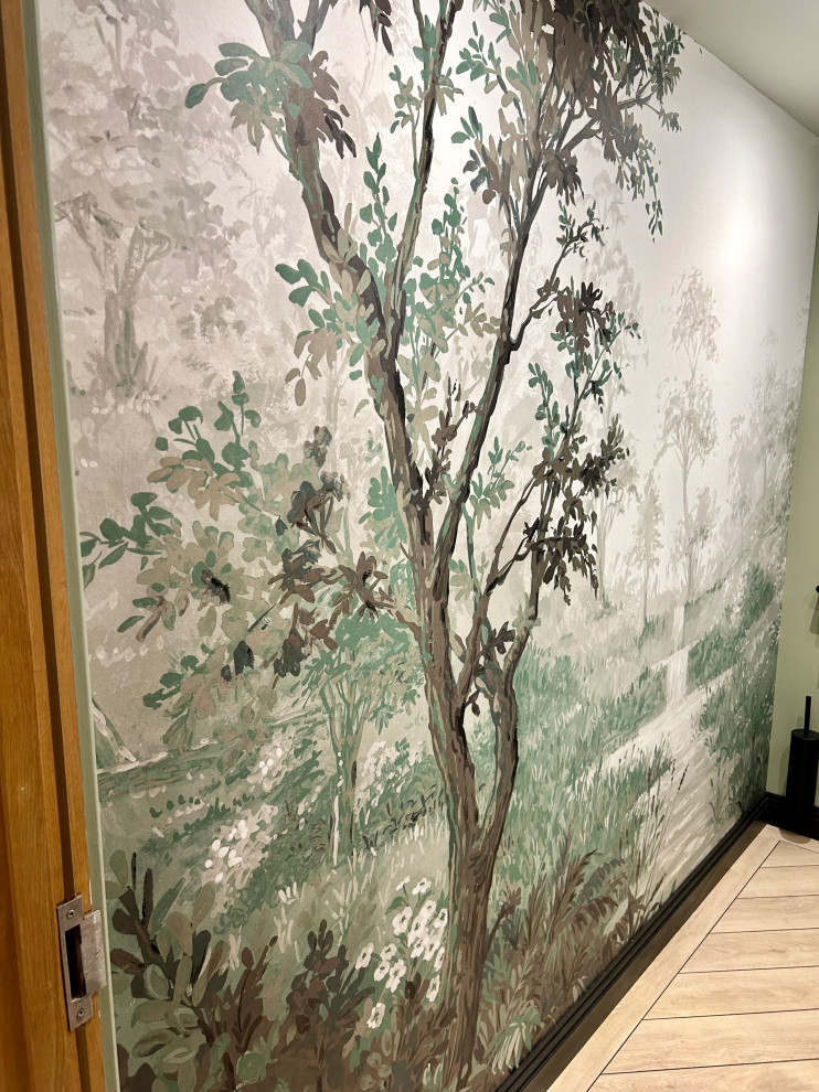 Zen green Powder room