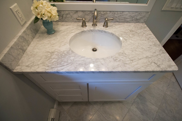 Small Master Bath transitional-bathroom