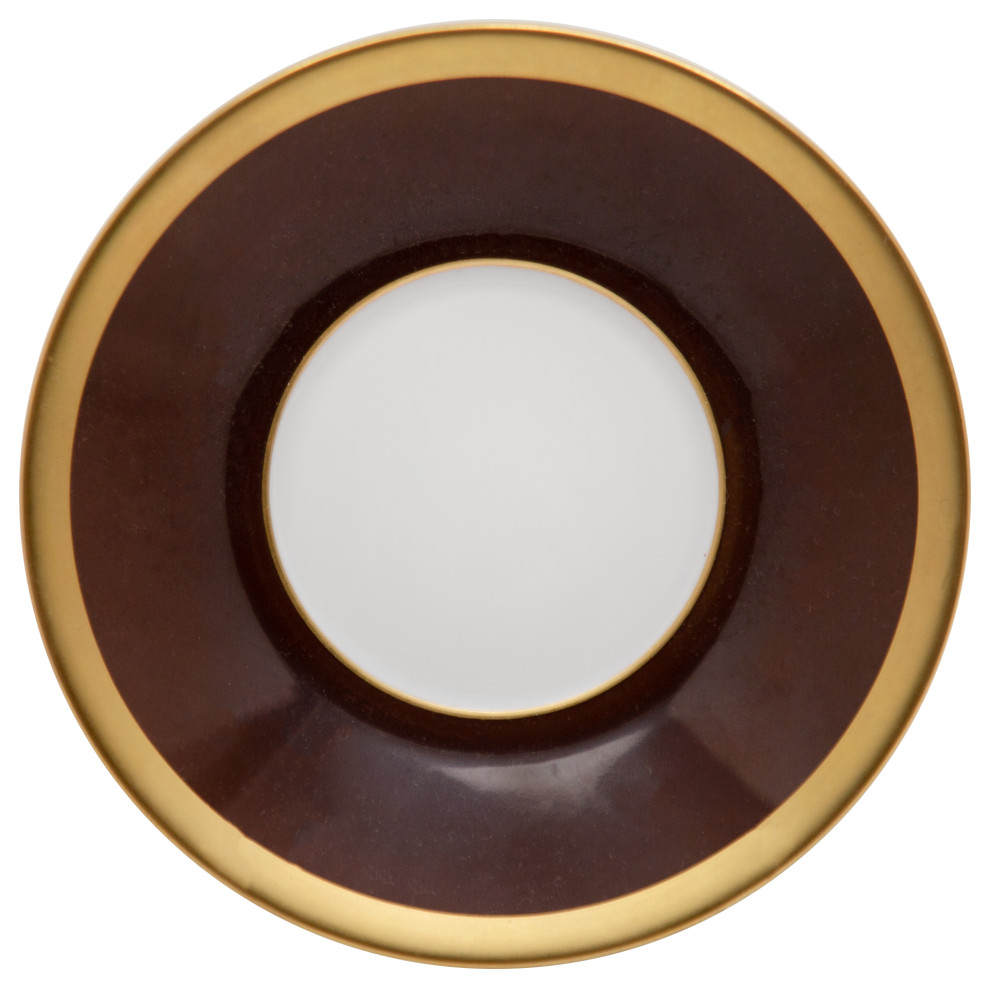 Haviland Laque de Chine Chocolat Tea Saucer Contemporary Coffee And