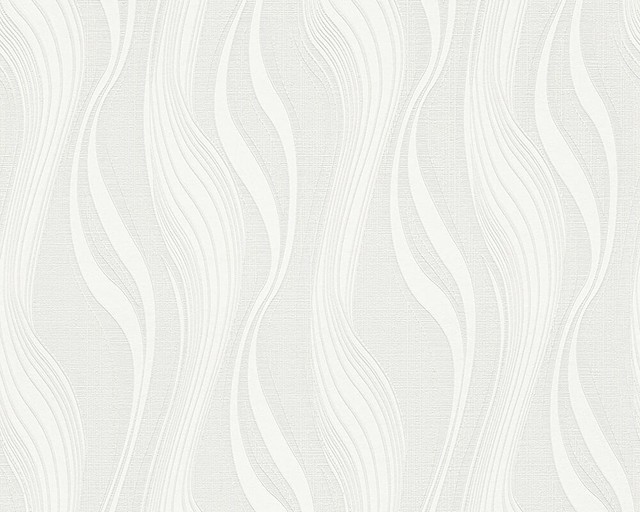 B&W 3, Black and White Look White Wallpaper Roll, Modern Wall Decor Accent
