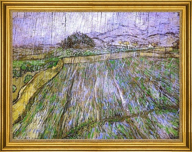 Vincent Van Gogh-18"x24" Framed Canvas