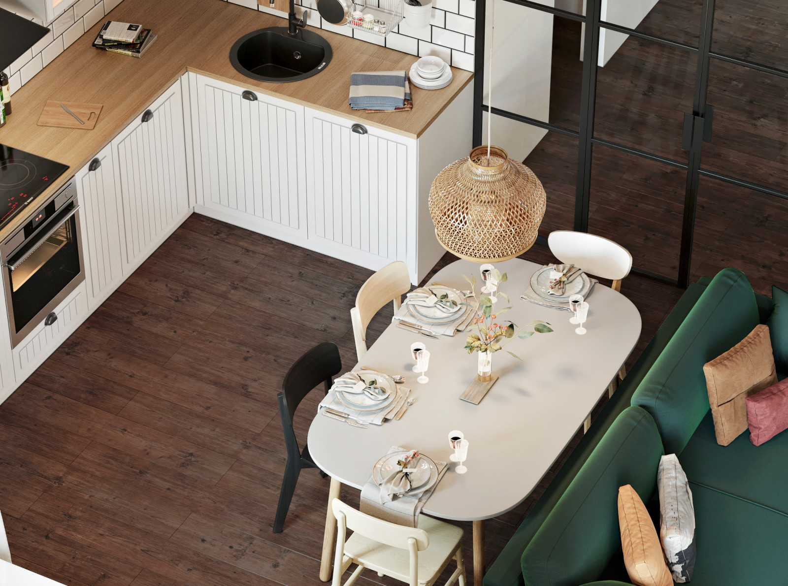 60,4 кв.м. Двухкомнатная квартира в стиле экосканди,ЖК Русский авангард ,Воронеж