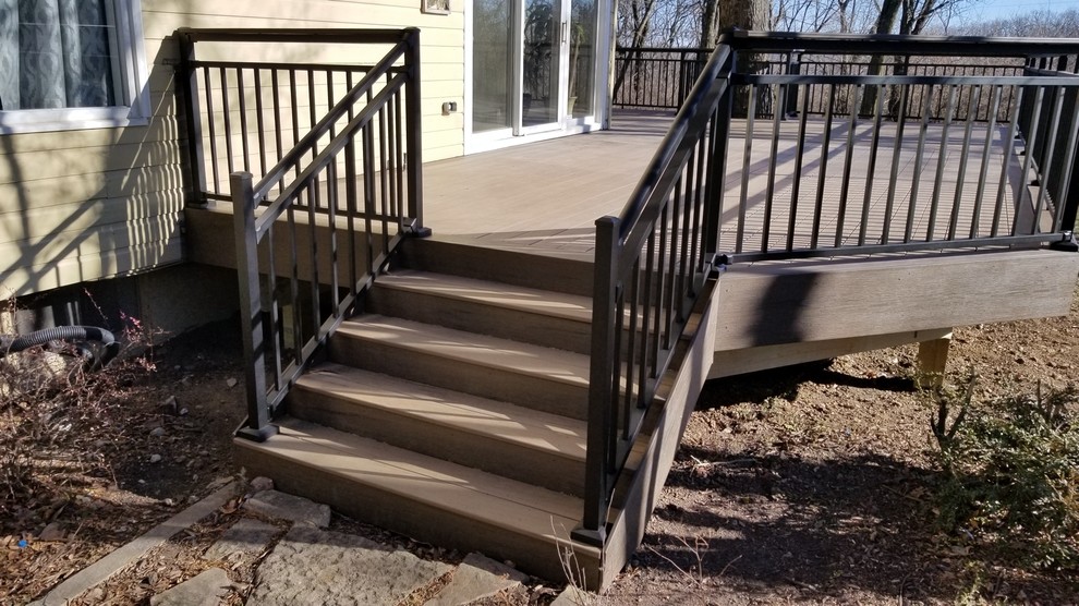 Deck - large backyard deck idea with no cover