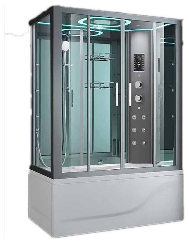 Essex (Right) Luxury Steam Shower Contemporary Steam Showers by