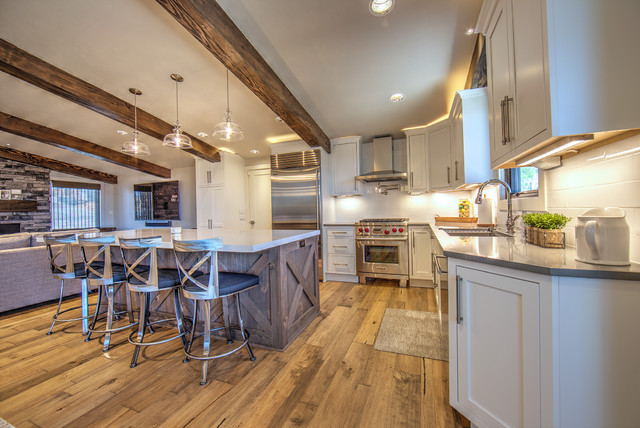 Mountain Resort Home rustic-kitchen