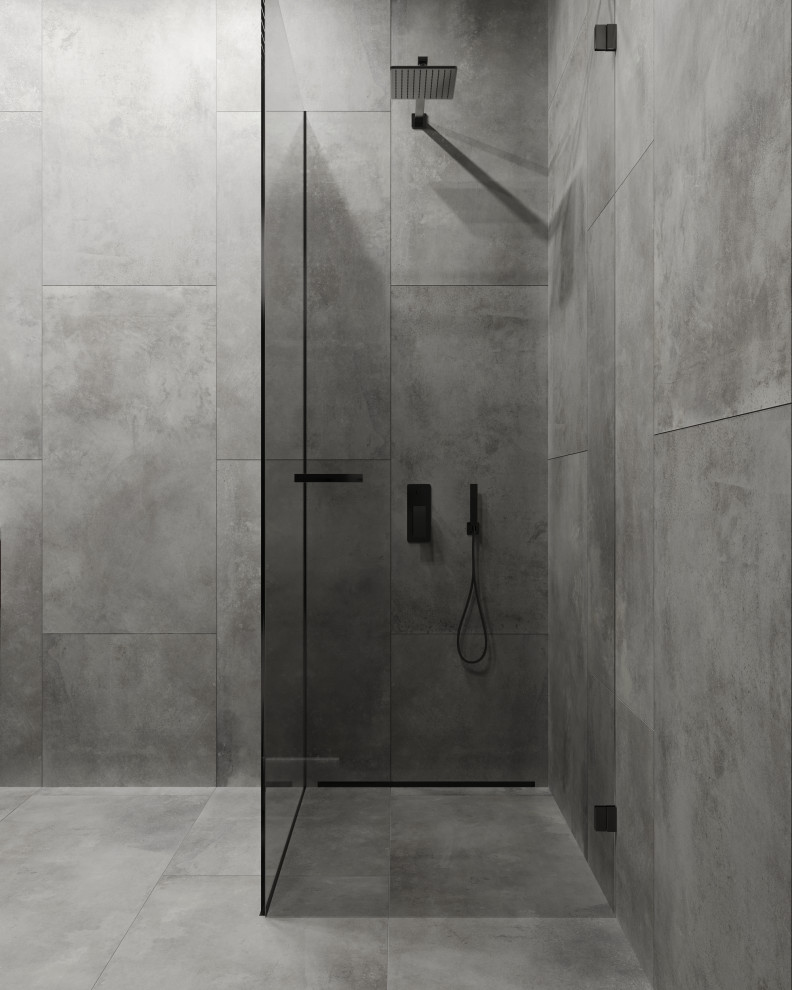 Стильный дом с красными акцентами