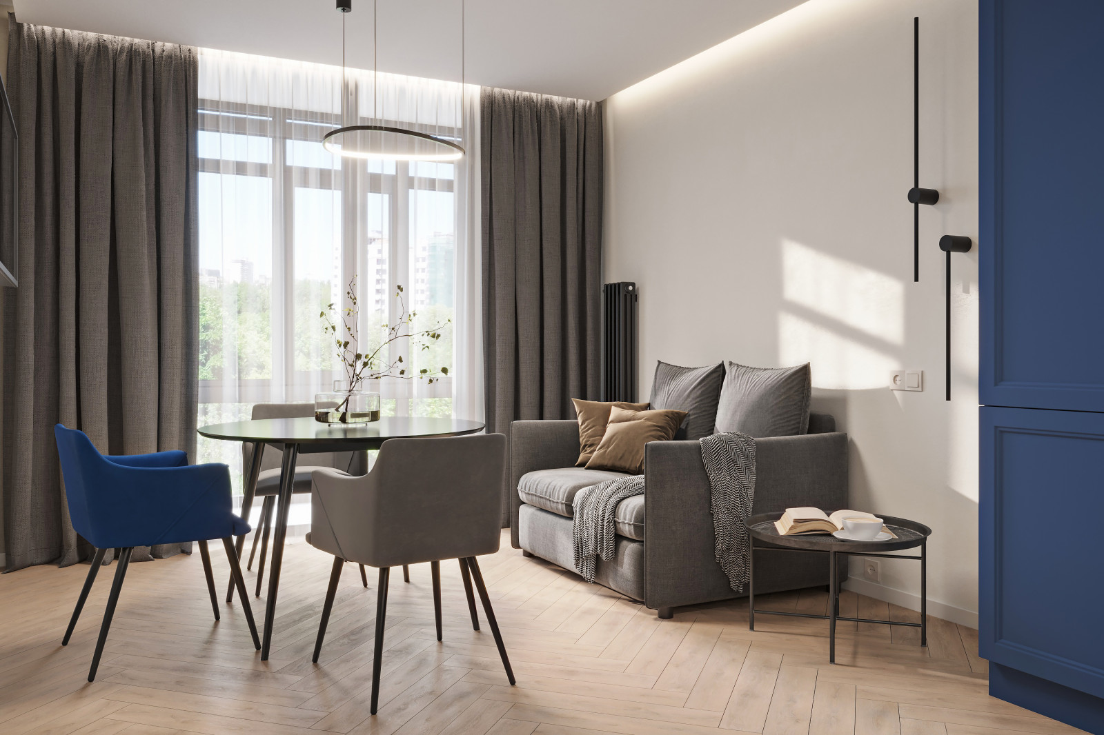 Квартира с чистым дизайном