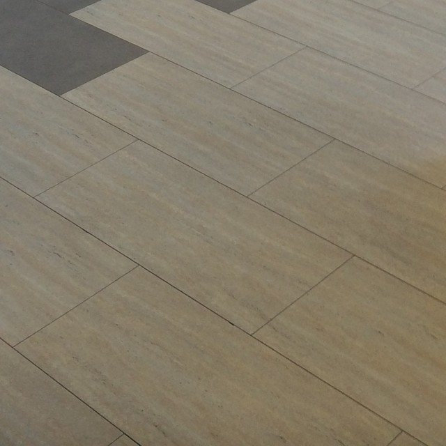 Aqua Step Travertine Cream V4 Ceramic Waterproof Flooring Modern