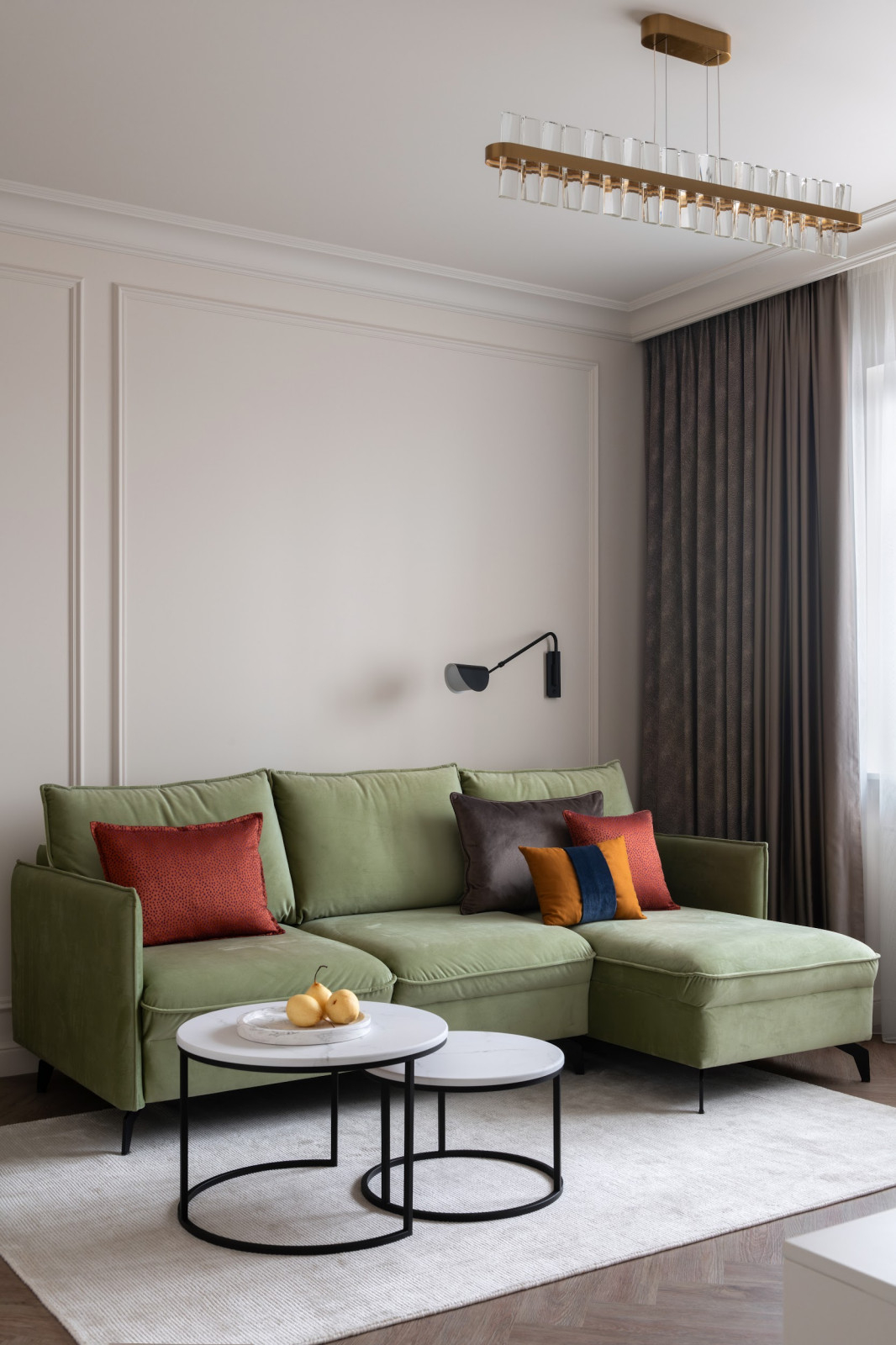 Реализованный проект квартиры "Фисташка"