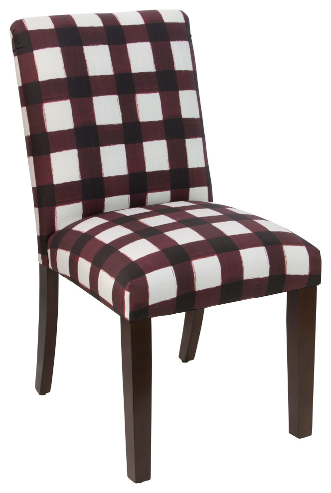 Hughes Dining Chair, Buffalo Square Holiday Red