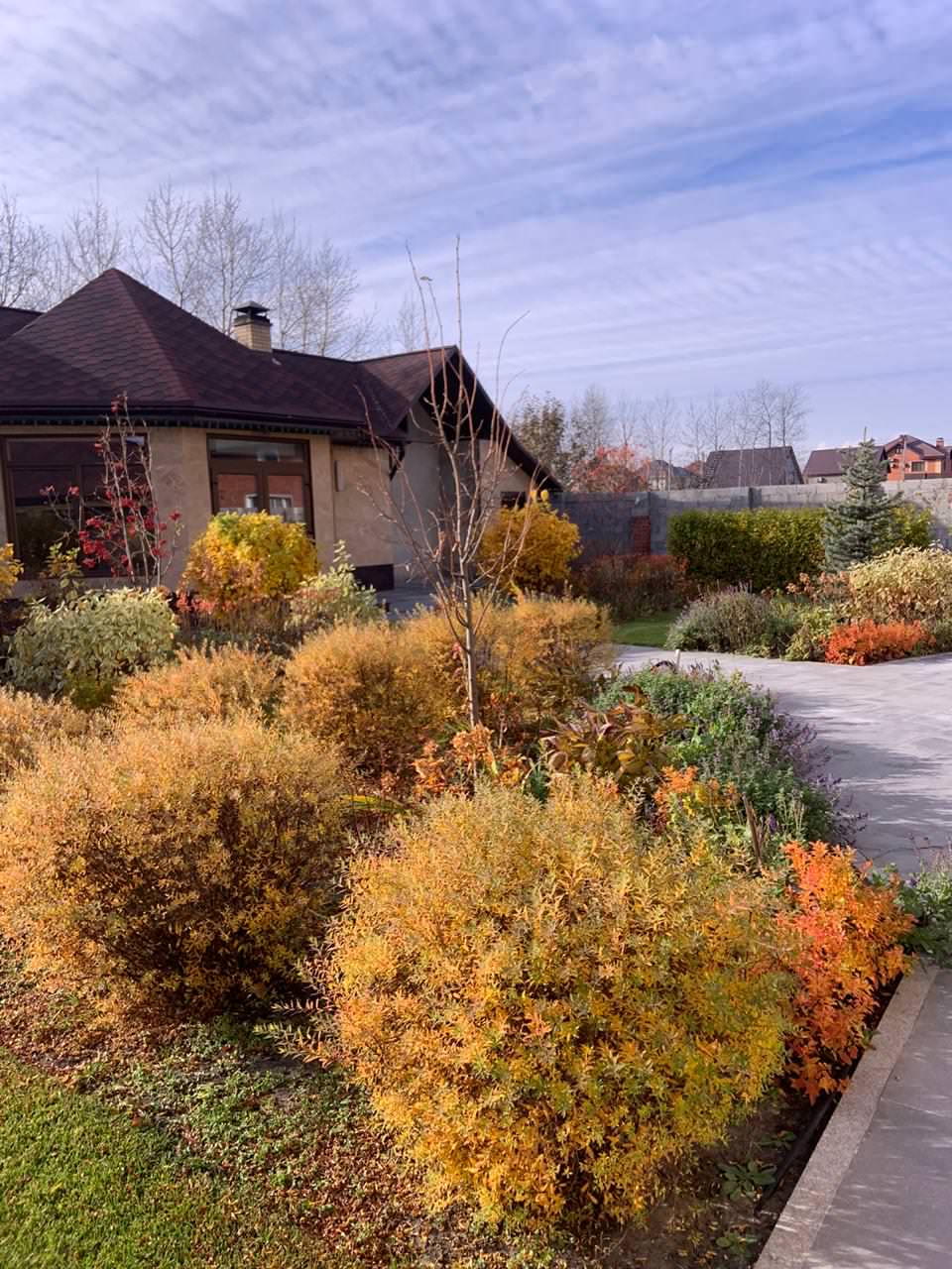 Осень в полосатом саду.