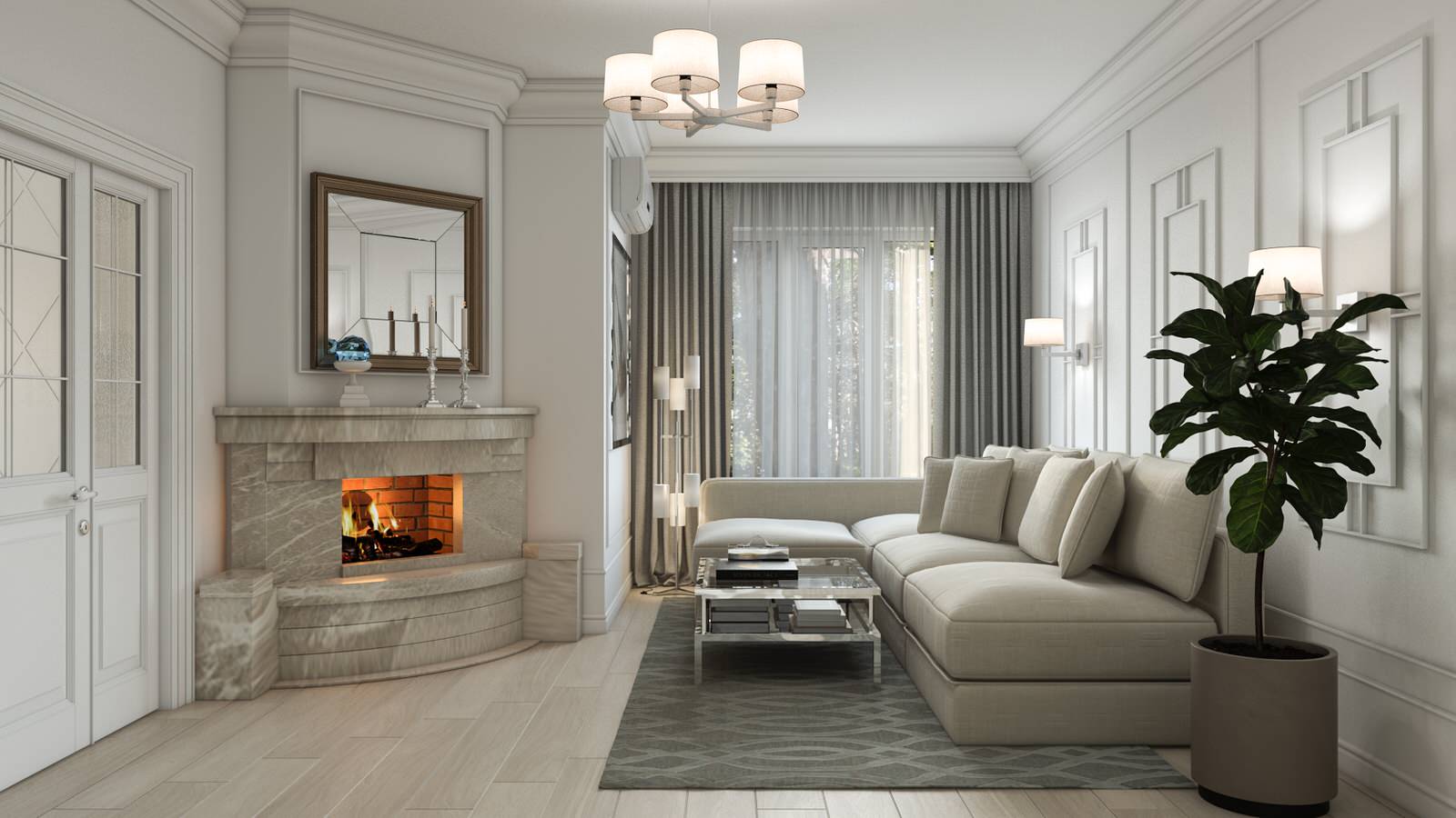 Загородный дом в лесу