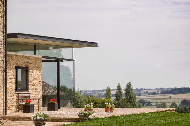 Oxfordshire minimalistisch-patio