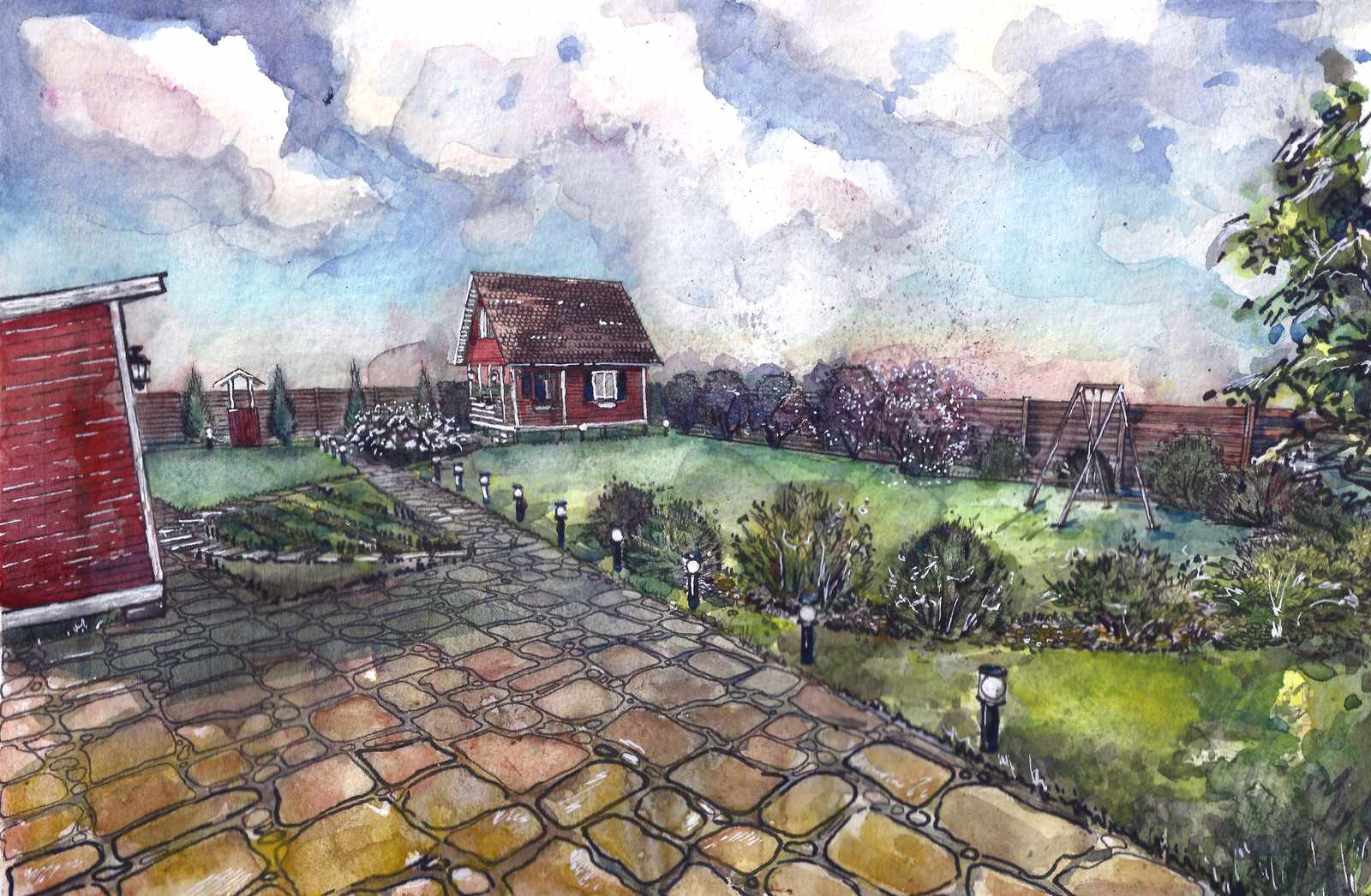 Проект благоустройства и озеленения территории в Подмосковье