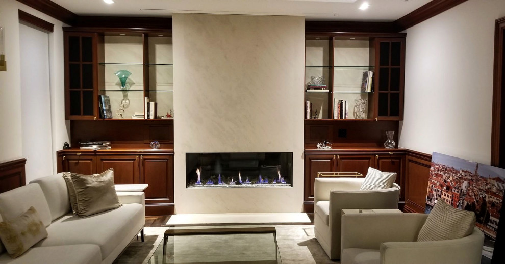Direct Vent Gas Modern Fireplaces New York by NYC Fireplaces and