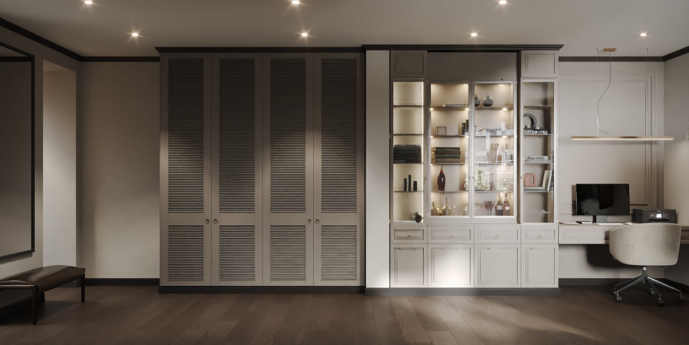 Дизайн гостиной в тёплых оттенках