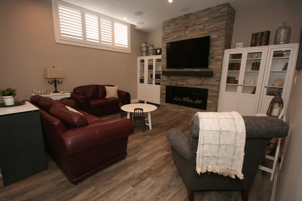 Basement - transitional basement idea