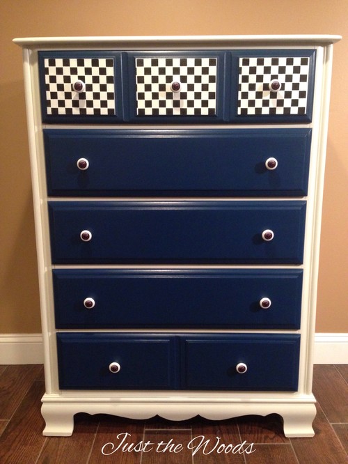 Race Car Dresser Hand Painted White Body Royal Blue Drawers Race Car Dresser Hand Painted White Body Royal Blue Drawers Sdometer S And Racing Flag On Top Drawer Lined