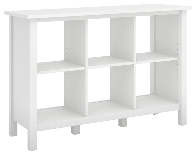 Broadview 6 Cube Storage Bookcase, Pure White