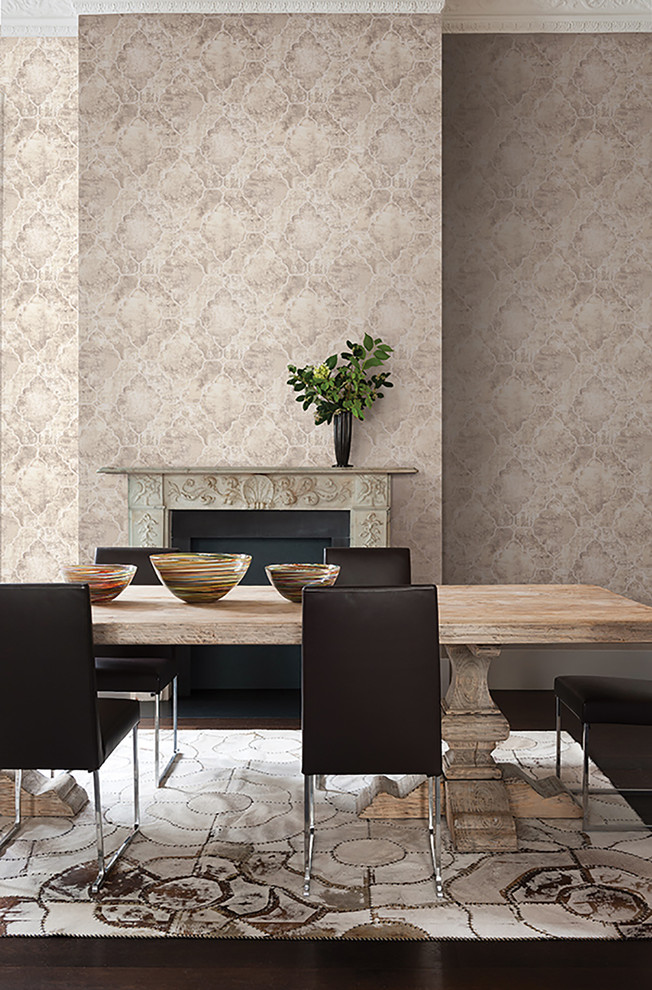 Inspiration for a transitional dining room remodel in Boston