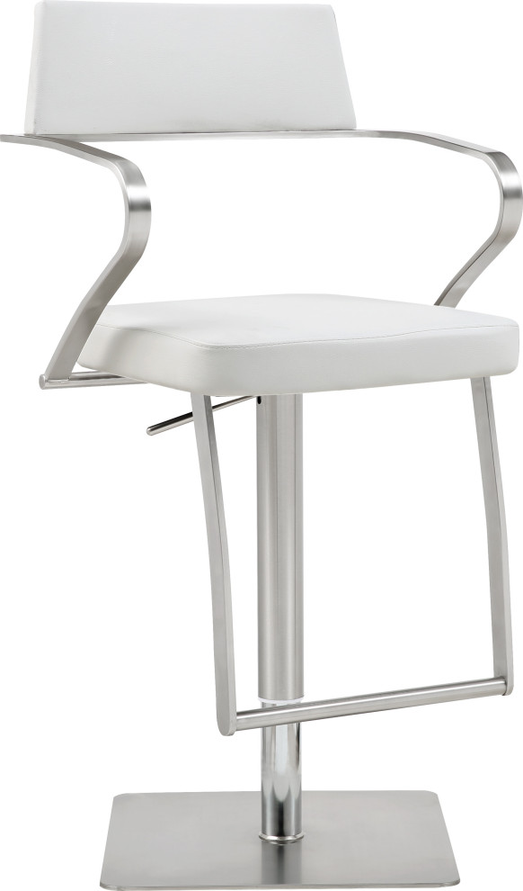 Zuri Adjustable Height Barstool Contemporary Bar Stools And Counter