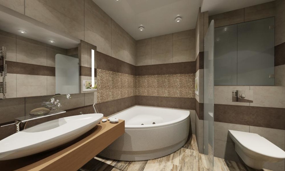 Двухкомнатная квартира в современном стиле - 64 м.кв.