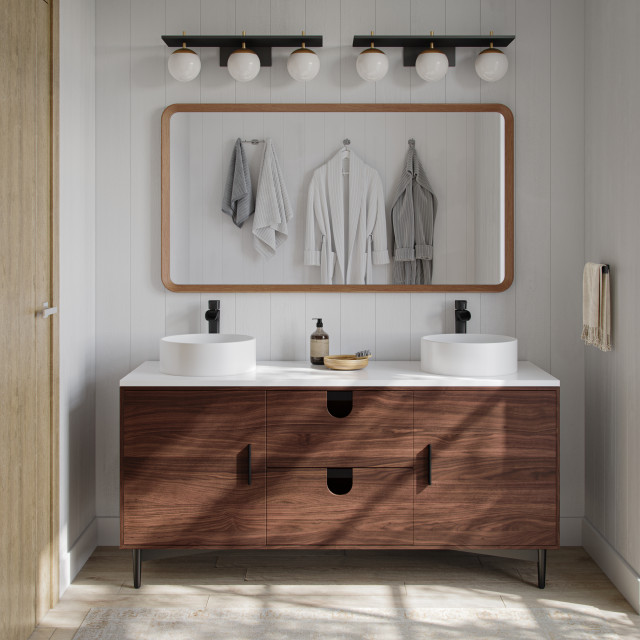 Newton Bath Vanity Midcentury Bathroom Vanities And Sink Consoles
