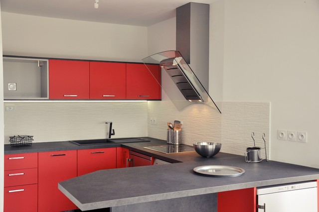 Cuisine compacte sur mesure moderne-koekken
