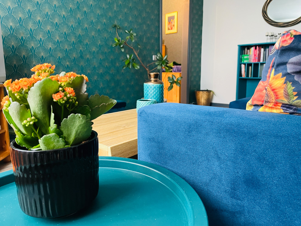 Art Deco inspired living room in Riga, Latvia