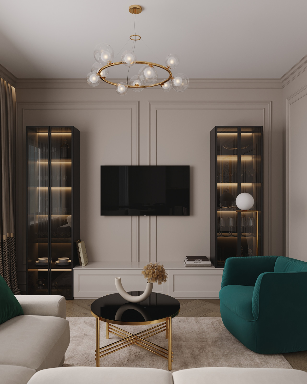 Дизайн-проект кухня-гостиная