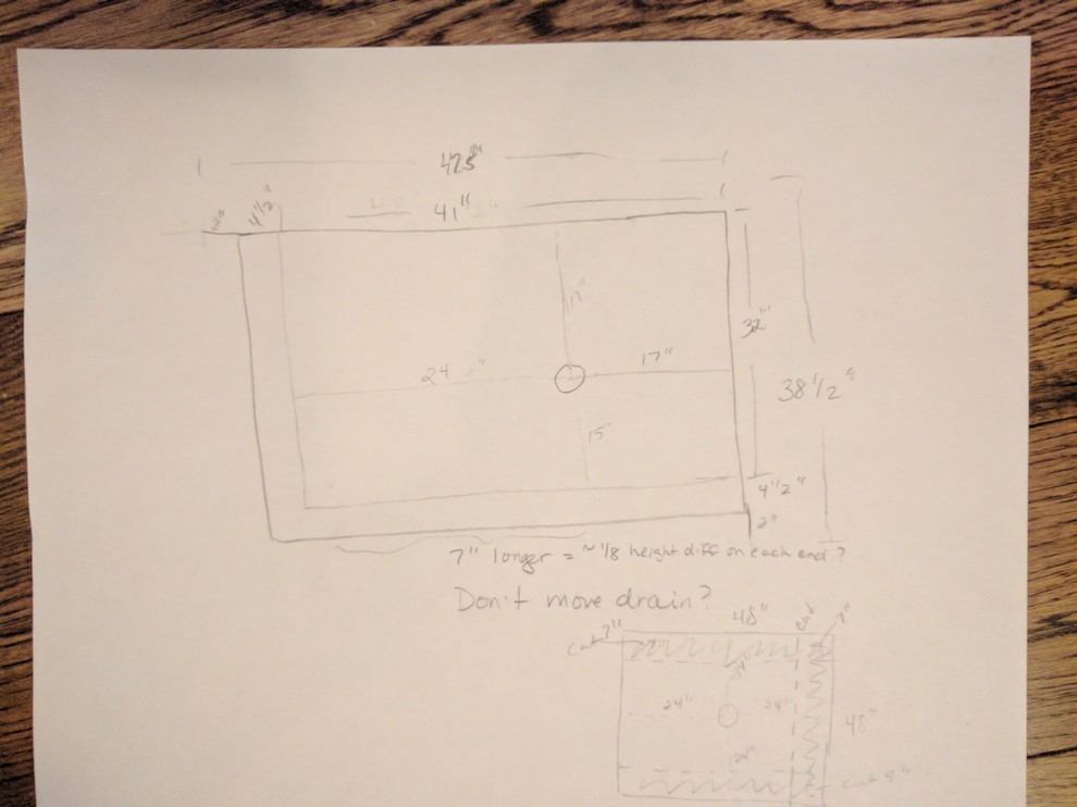 Kerdi shower pan drain not centered; is it really a problem?