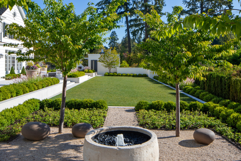 This is an example of a transitional landscaping in Portland.