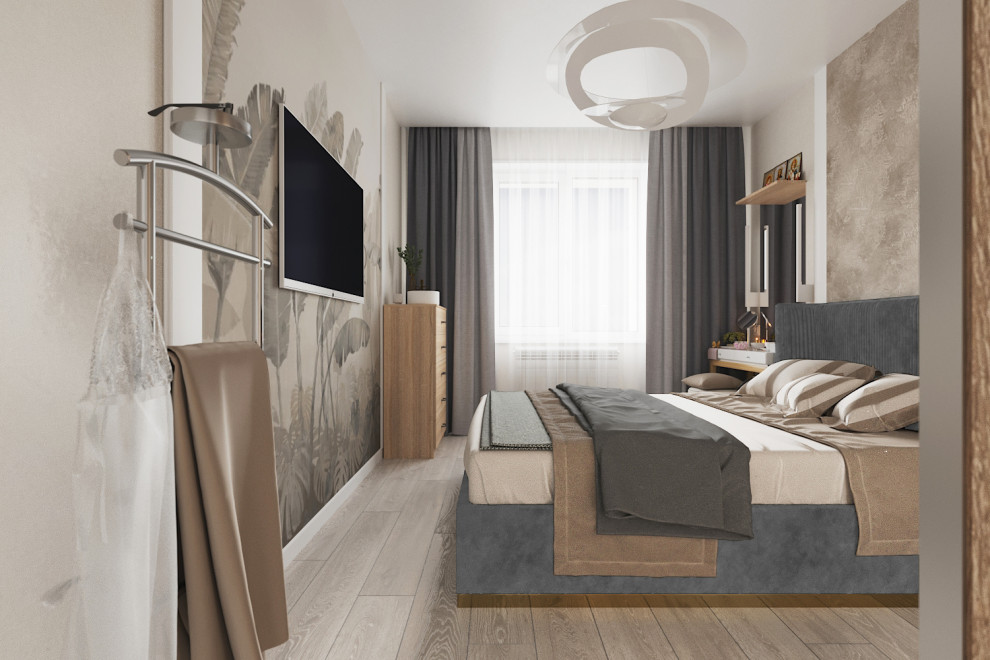 Светлый, воздушный интерьер в спокойных цветах