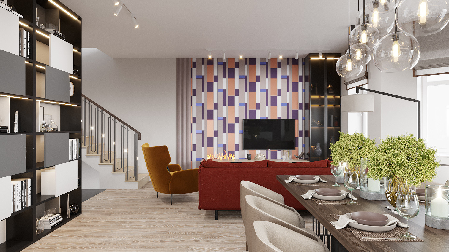 Интерьеры загородного дома в Подмосковье