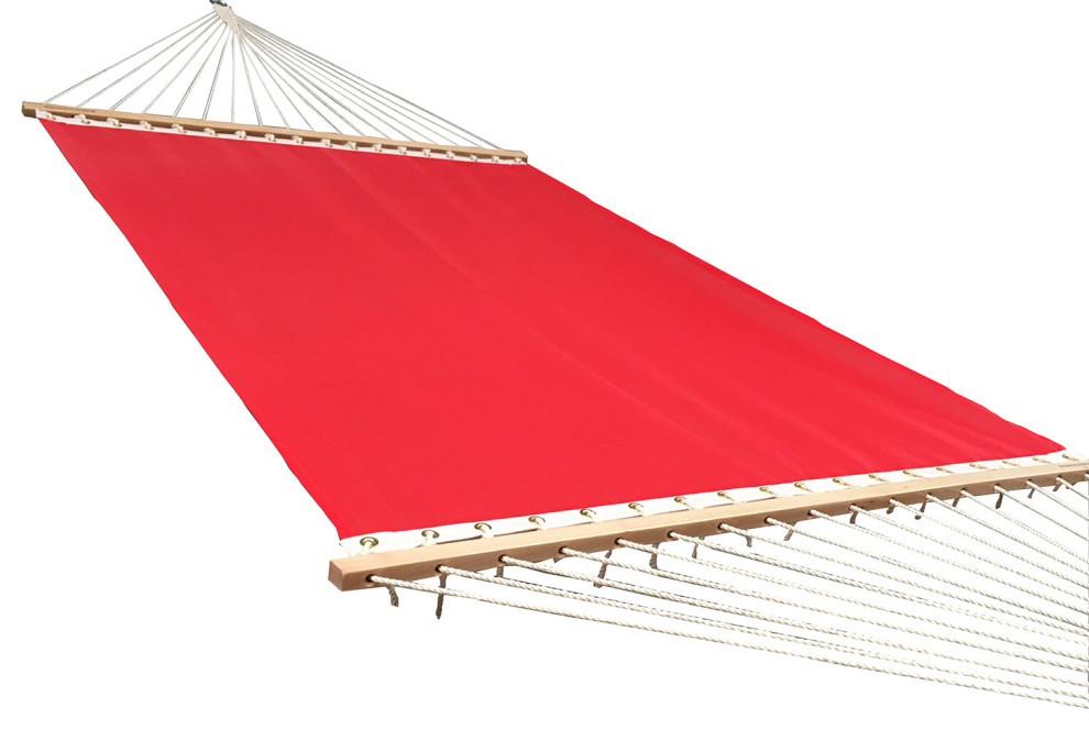 Poolside | Lake Hammock With 3-Beam Stand, Red