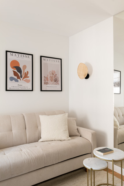 La pointe de l&rsquo;optimisation, 22m2 &agrave; Paris modern-vardagsrum