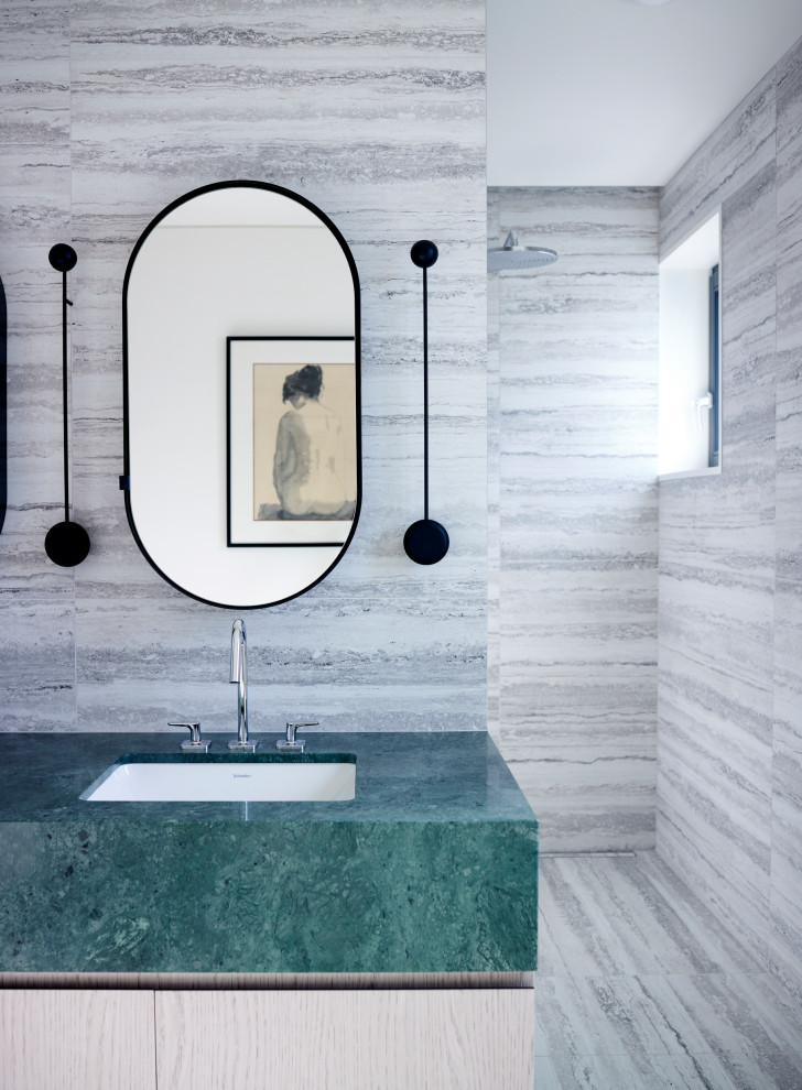 Imagen de cuarto de baño doble contemporáneo