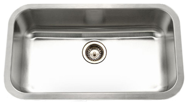 Houzer STL-3600-1 Eston Undermount Stainless Steel Large Single Bowl Sink