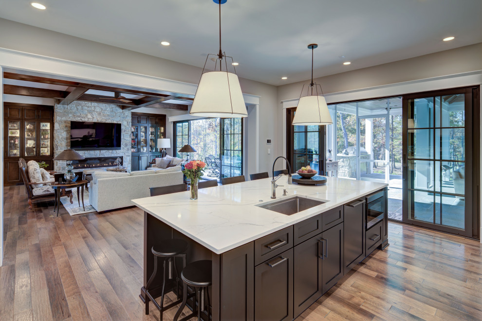 Inspiration for a transitional home design remodel in DC Metro