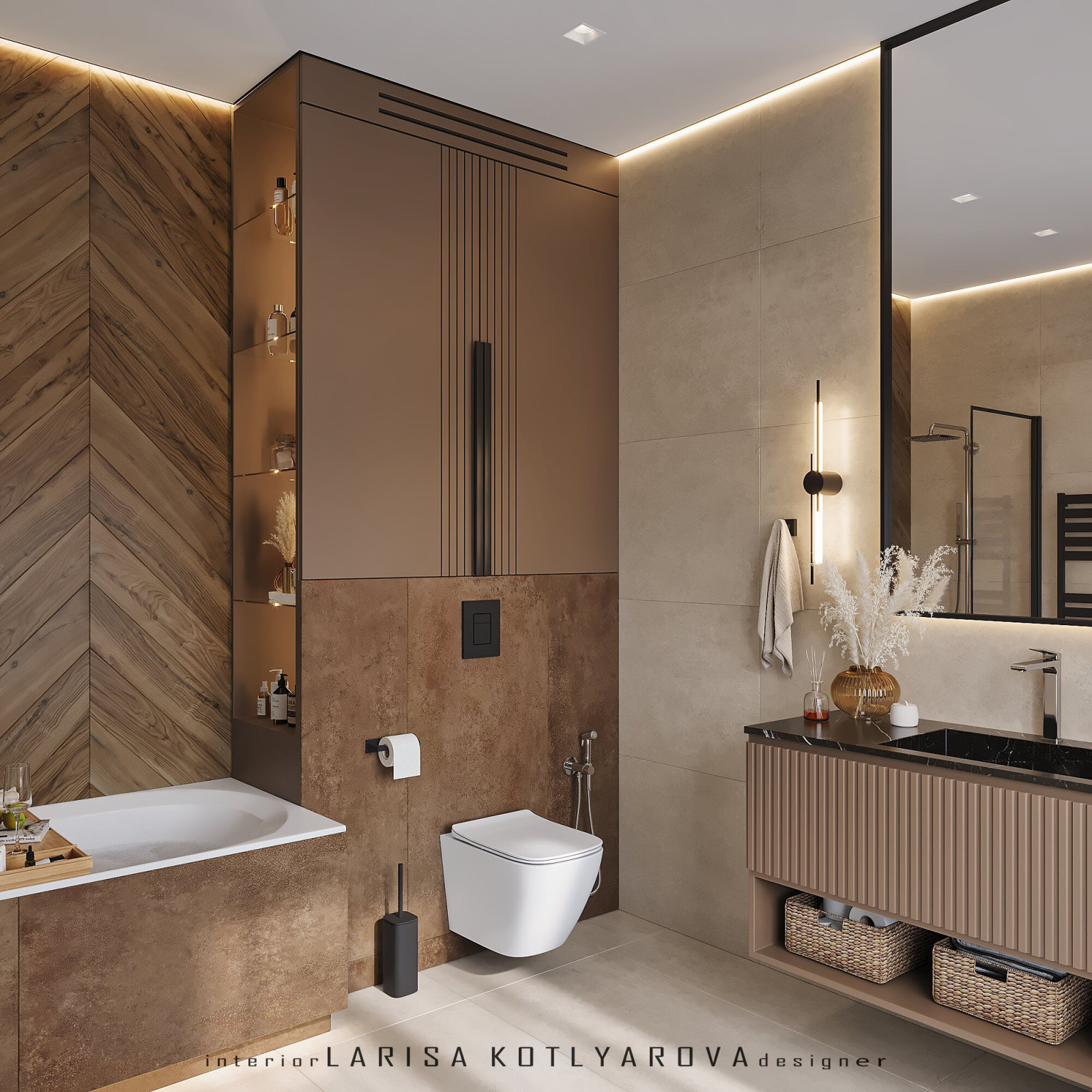 Дизайн-проект дома 105 кв.м. г. Ростов-на-Дону