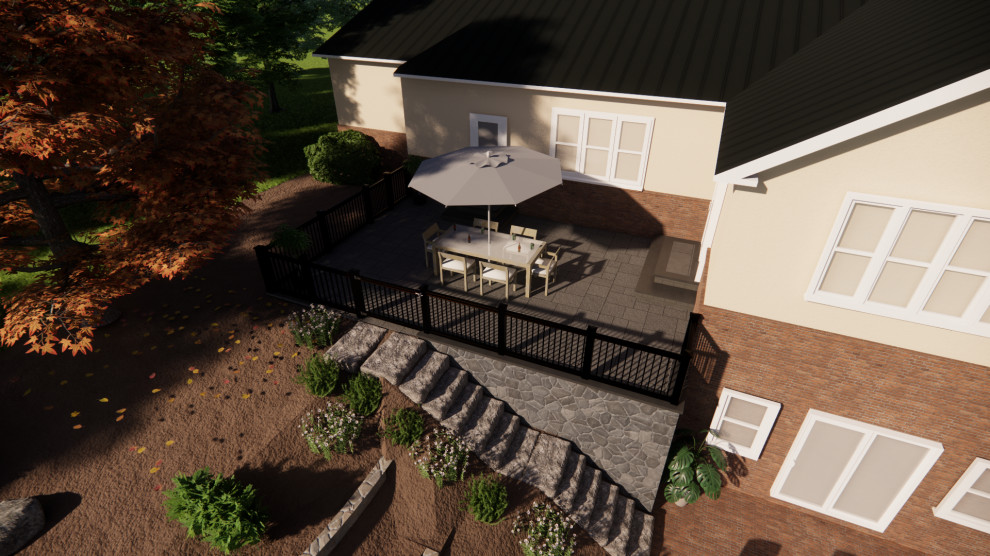 Round Hill Patio & Retaining Wall